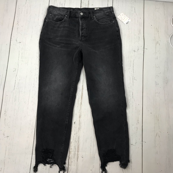 NWT Free People Chewed Up Straight Leg Jeans - Picture 6 of 6